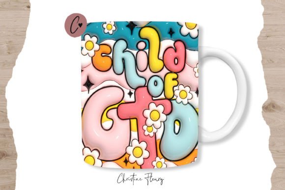 3D Inflated Child of God Mug Wrap
