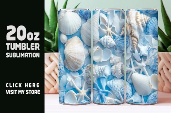 Bringing the Coastline to Your Cup: The 3D Beach Vibes Tumbler Wrap