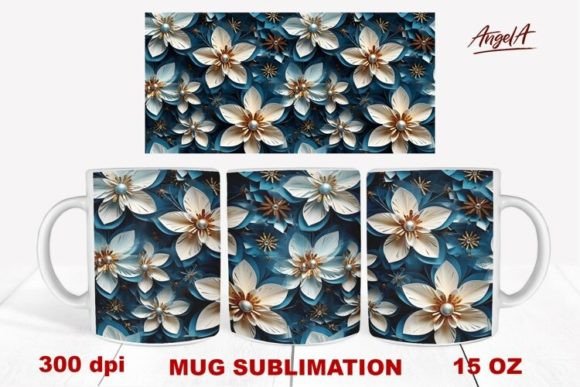 Christmas 15 OZ 3D Mug Wrap Guide