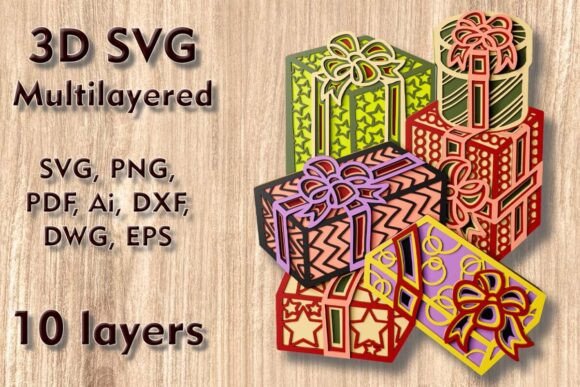 Christmas Presents Multilayered 3D SVG: A Practical Guide to Layered Holiday Decor