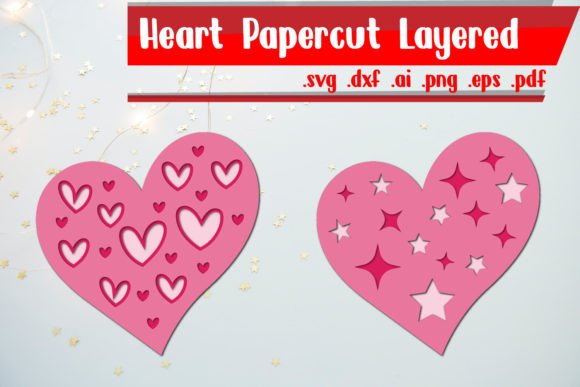 Crafting Depth with 3D Heart Layered SVGs