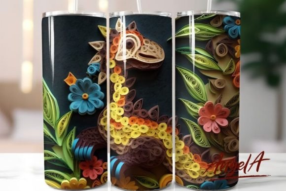 Dinosaur Tumbler Wrap 3d Reptile: Elevating Sublimation with Depth and Detail