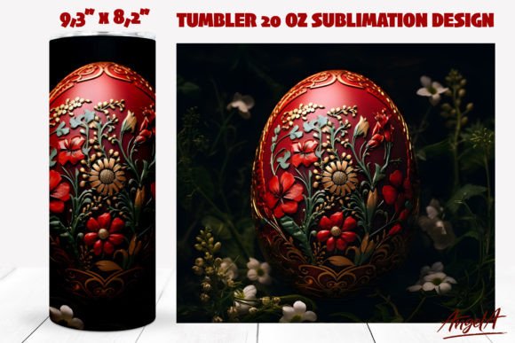 Easter Tumbler Wrap Sublimation 20 Oz