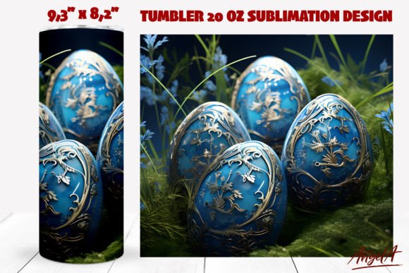 Easter Tumbler Wrap Sublimation: 3D Eggs Design Guide