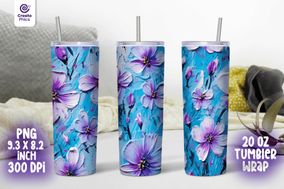 Elevating Brand Aesthetics: The Strategic Value of the 3D Floral Sublimation 20 Oz Tumbler Wrap