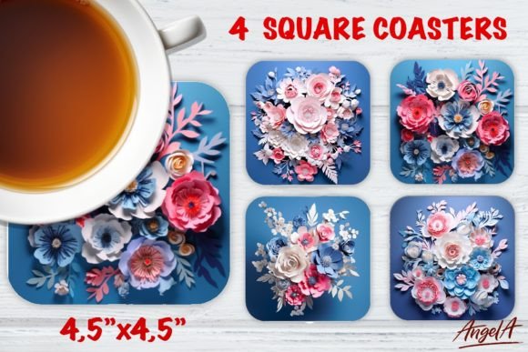 Elevating Sublimation Projects with 3D Floral Coaster Designs