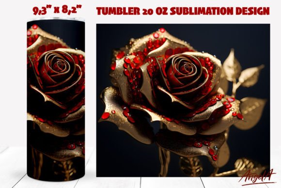 Elevating Sublimation Projects with Gothic 3D Rose Tumbler Wraps
