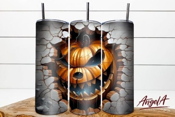 Halloween Scary Pumpkin Horror Tumbler