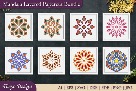 Mandala 3D Layered Papercut Bundle: Elevating Digital Craftsmanship