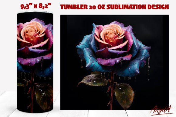 Mastering the 3D Blue Neon Rose Tumbler Wrap for Sublimation Success