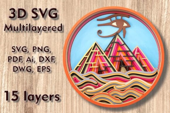 Pyramids 3D SVG Multilayer Laser File: A Comprehensive Guide to Layered Crafting