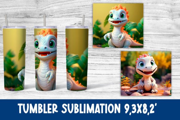 Unleashing Creativity with the 3D Cute Dinosaur Sublimation Tumbler