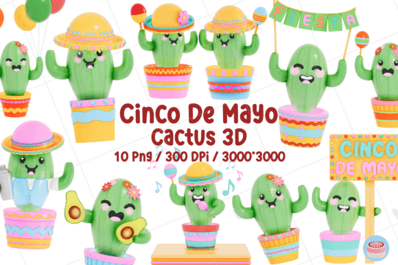 Unlocking Creativity: A Guide to the Cinco De Mayo Cactus Theme 3D Bundle for Designers